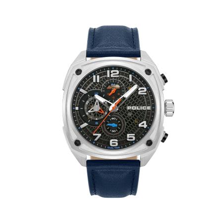 Police POLICE Analoog horloge Portland blauw / rood / zwart / zilver