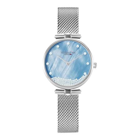 Victoria Hyde Victoria Hyde Analoog horloge smoky blue / zilver / parelwit