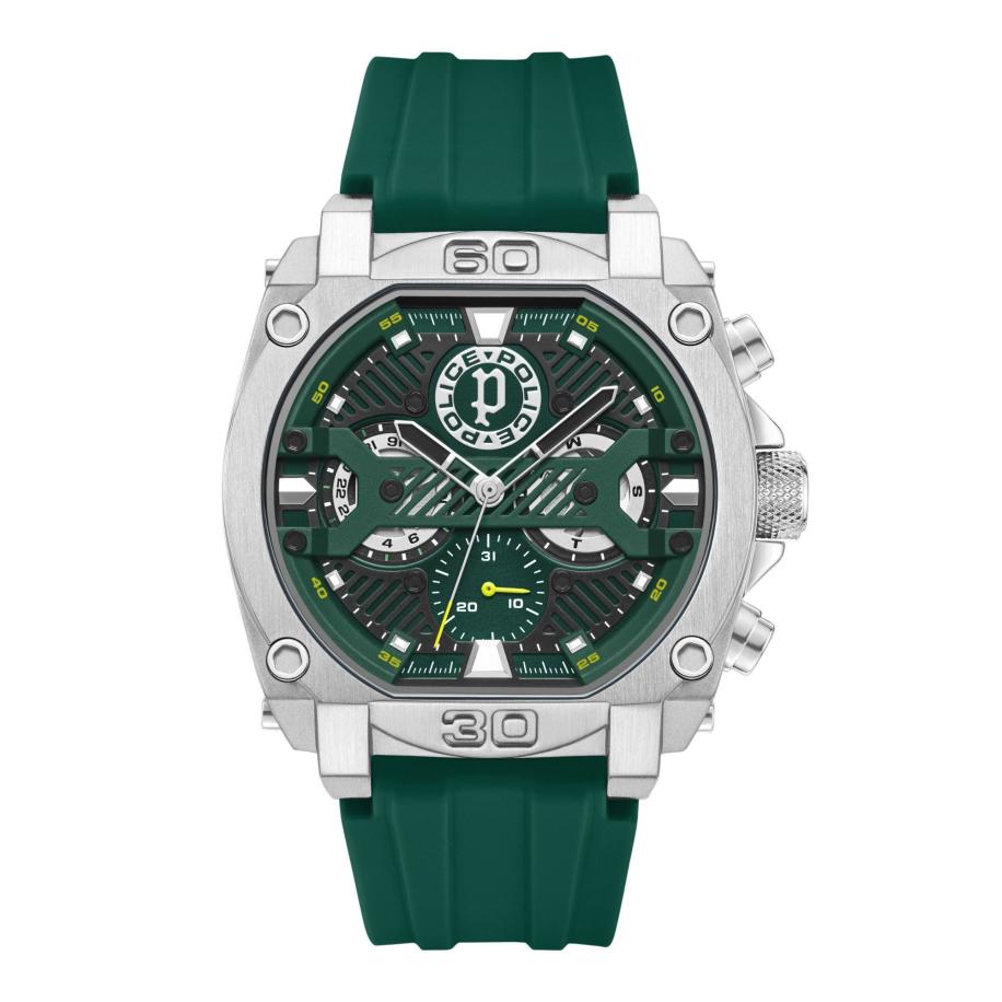 Police POLICE Analoog horloge Norwood donkergroen / zilver -