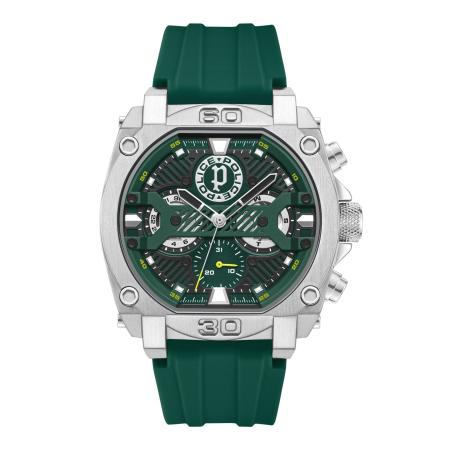 Police POLICE Analoog horloge Norwood donkergroen / zilver