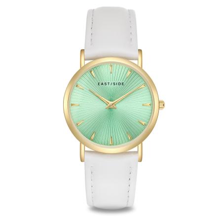 EASTSIDE Eastside Analoog horloge goudgeel / groen / wit
