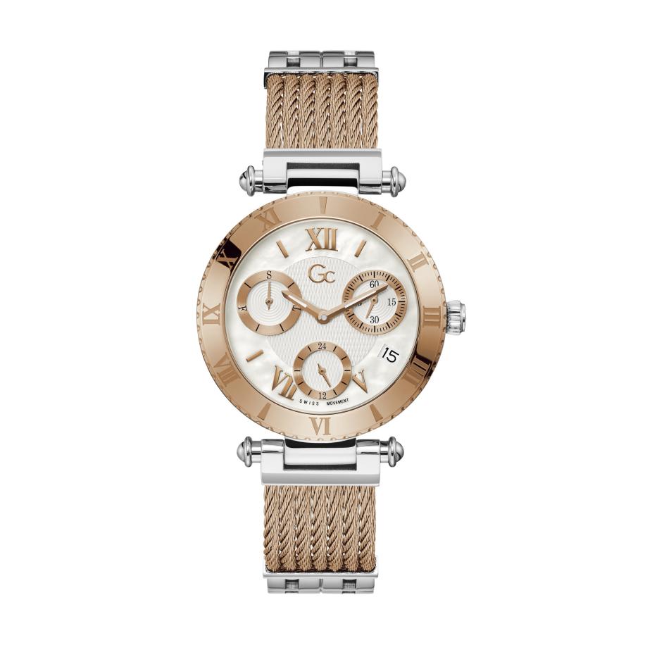 GC Gc Analoog horloge Infinity rose-goud / zilver / wit -