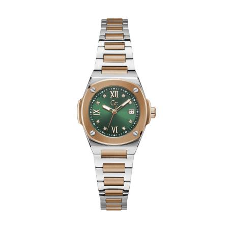 GC Gc Analoog horloge Gc Coussin Shape beige / groen / zilver