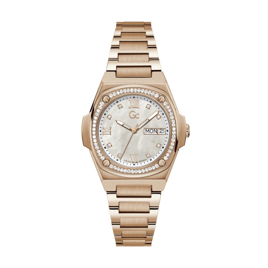 GC Gc Analoog horloge Gc Coussin Shape Lady rose-goud -