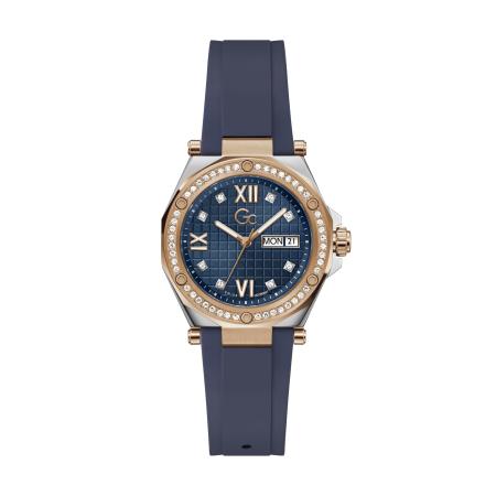 GC Gc Analoog horloge Legacy Lady marine / navy / goud / zilver