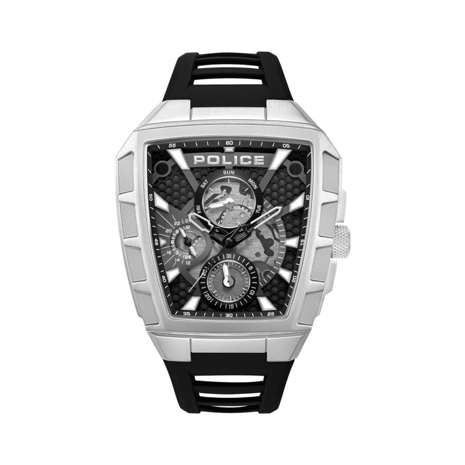 Police POLICE Analoog horloge Tough Gear zwart / zilver -