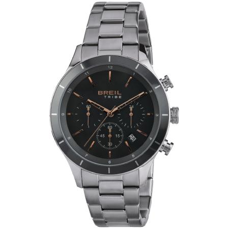 Breil Breil Analoog horloge Dude rose-goud / zwart / zilver
