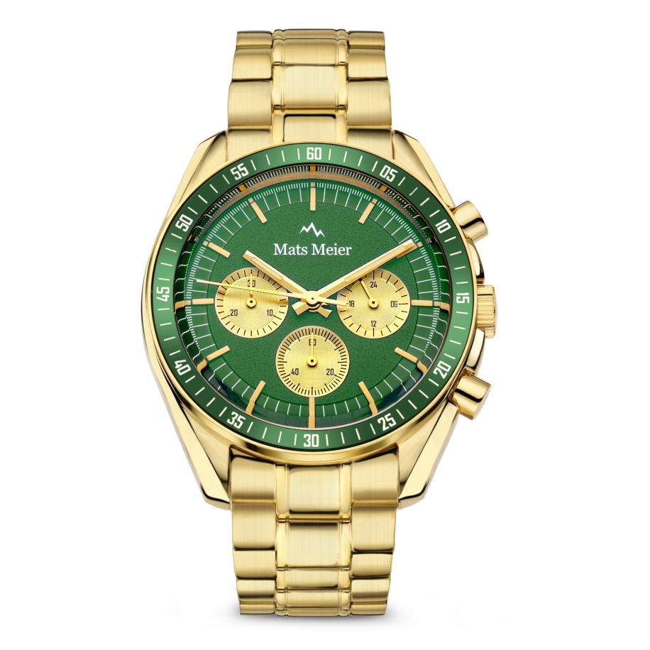 Mats Meier Analoog horloge goud / groen Goud