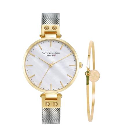 Victoria Hyde Victoria Hyde Analoog horloge goud / zwart / zilver / wit