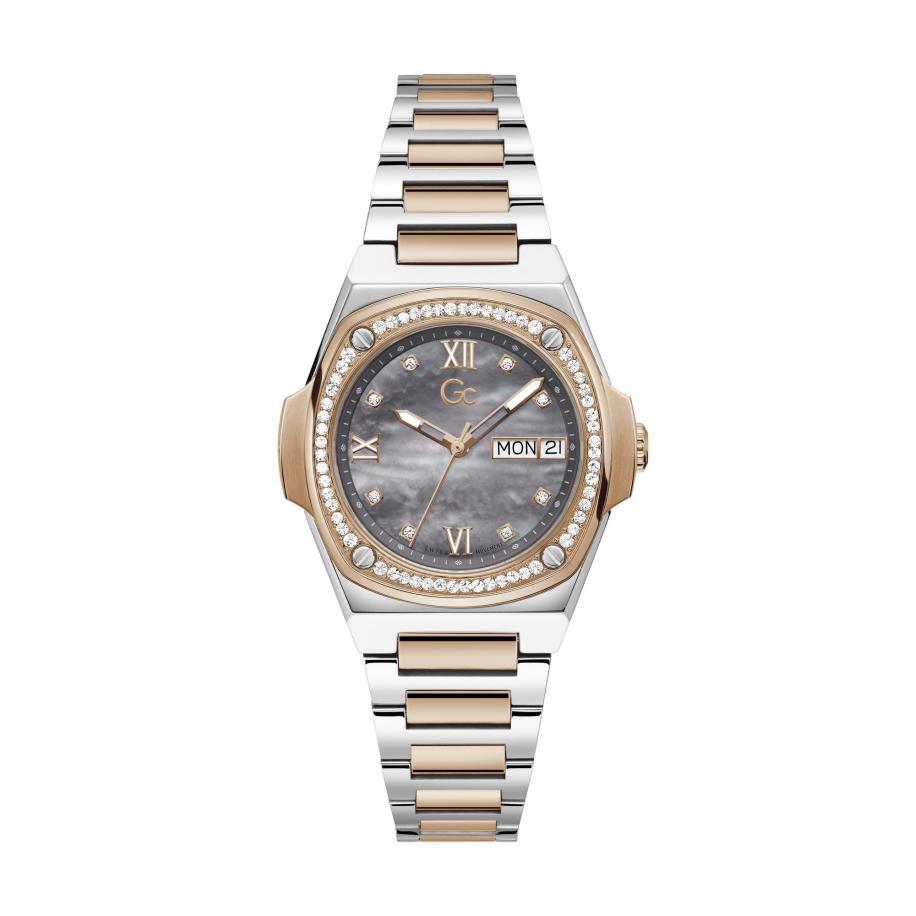 GC Gc Analoog horloge Gc Coussin Shape beige / zilver -