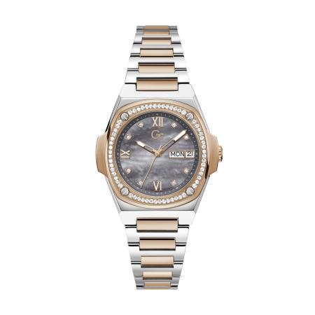 GC Gc Analoog horloge Gc Coussin Shape beige / zilver