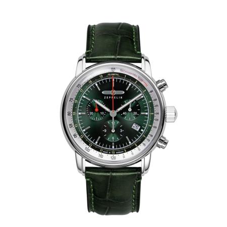 Zeppelin Analoog horloge LZ14 donkergroen / zilver