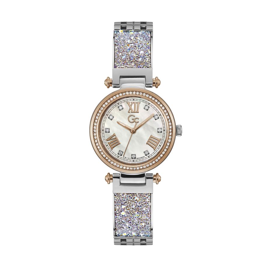 GC Gc Analoog horloge PrimeChic goud / zilver / wit -