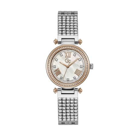 GC Gc Analoog horloge PrimeChic goud / zilver / parelwit