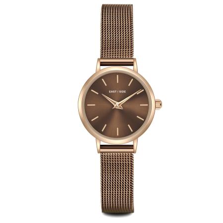 EASTSIDE Eastside Analoog horloge bruin / rose-goud