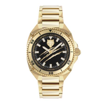 Plein Sport Plein Sport Analoog horloge THUNDER FORCE goud / zwart