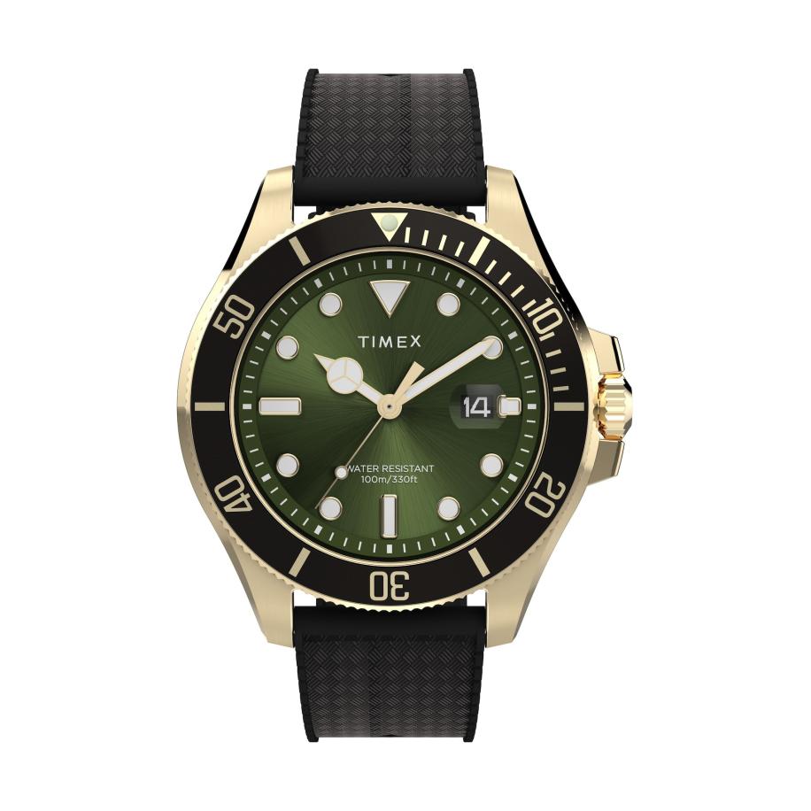 TIMEX Analoog horloge Harborside Coast goud / zwart Zwart