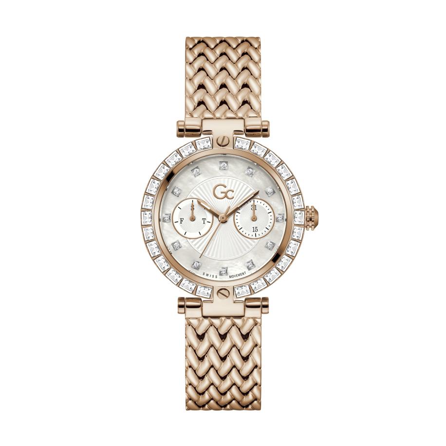 GC Gc Analoog horloge Vogue rose-goud / parelwit -