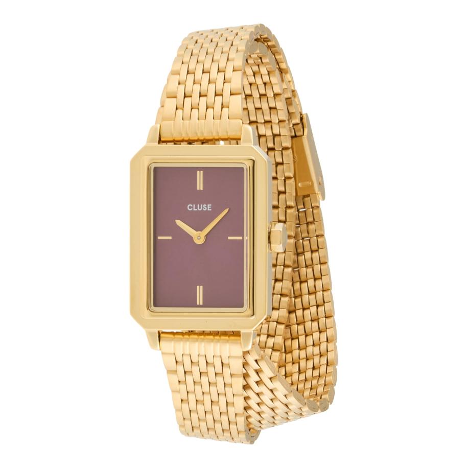 CLUSE Analoog horloge goud / wijnrood Rood