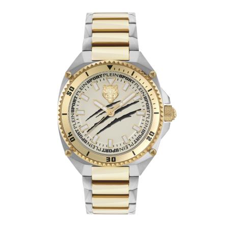 Plein Sport Plein Sport Analoog horloge THUNDER FORCE goud / zilver