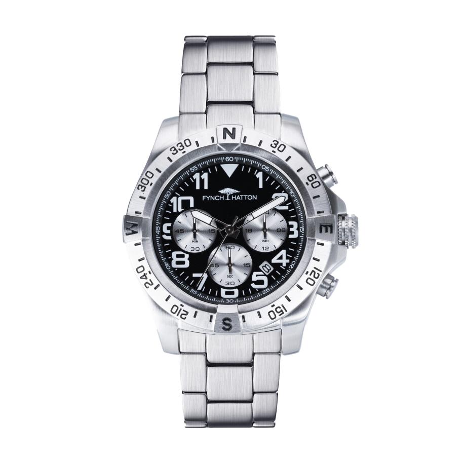 Fynch-Hatton FYNCH-HATTON Analoog horloge zwart / zilver -