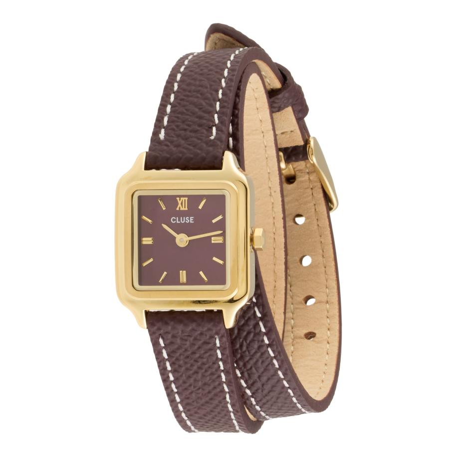 CLUSE Analoog horloge goud / wijnrood Rood
