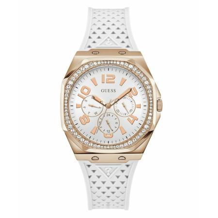 GUESS Analoog horloge goud / wit