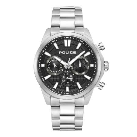 Police POLICE Analoog horloge Rangy zwart / zilver