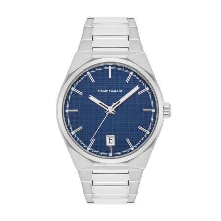 Spears & Walker Analoog horloge marine / zilver