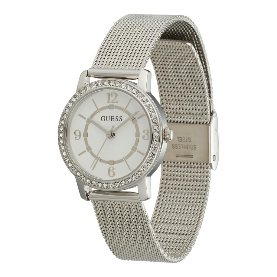 Guess GUESS Analoog horloge Melody zilver / wit -