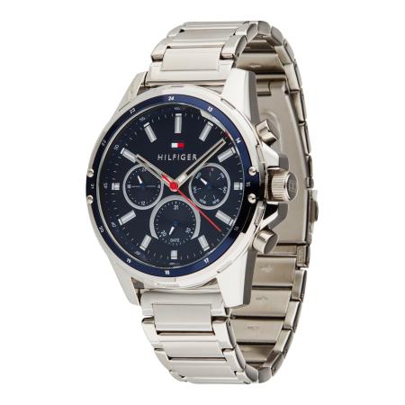 Tommy Hilfiger TOMMY HILFIGER Analoog horloge Mason donkerblauw / watermeloen rood / zilver / wit