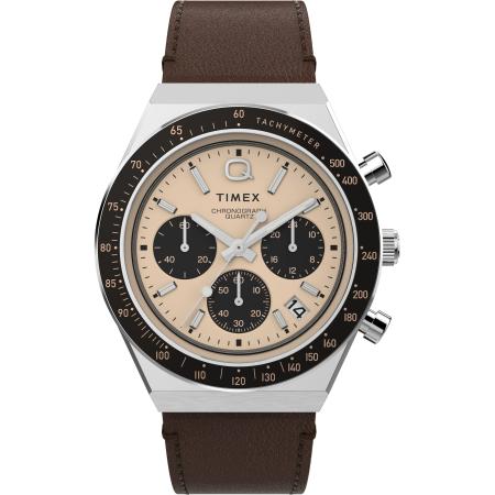 TIMEX Analoog horloge lichtbeige / bruin / lichtgrijs / zwart