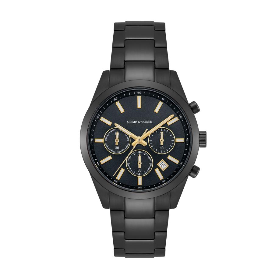 Spears & Walker Analoog horloge zwart Zwart