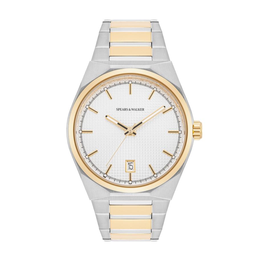 Spears & Walker Analoog horloge goud / zilver / wit Zilver