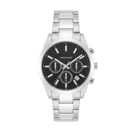 Spears & Walker Analoog horloge zwart / zilver
