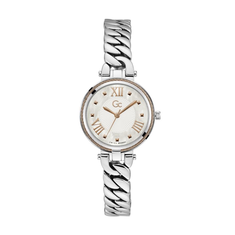 GC Gc Analoog horloge LadyChain crème / goud / zilver -