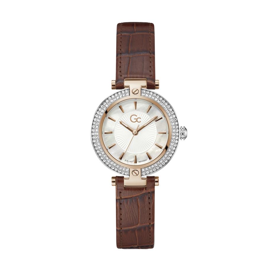 GC Gc Analoog horloge Vogue chocoladebruin / goud / zilver -