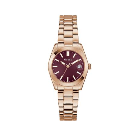 GUESS Analoog horloge ALICE rose-goud / wijnrood / wit