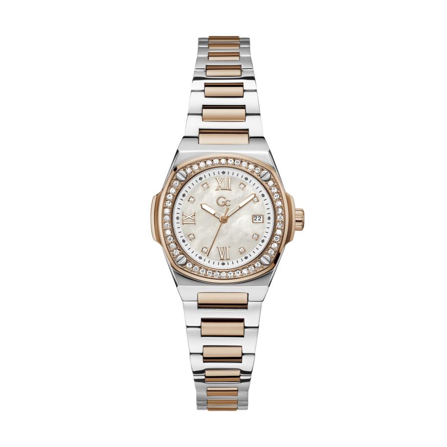 GC Gc Analoog horloge Coussin goud / zilver / transparant -