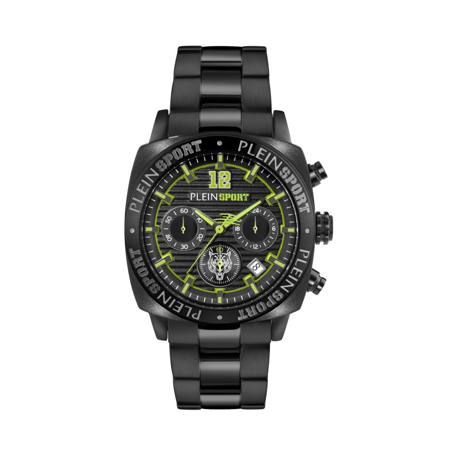 Plein Sport Plein Sport Analoog horloge Wildcat neongroen / zwart -