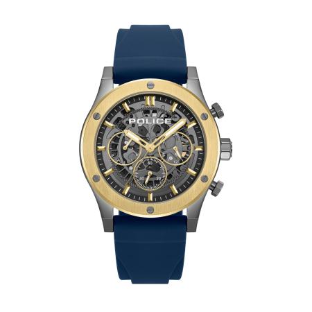 Police POLICE Analoog horloge Knotty blauw / geel