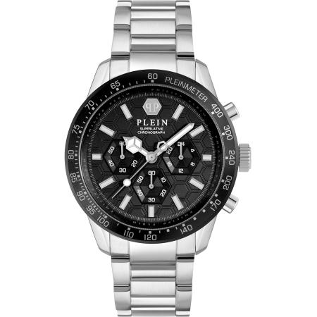 Philipp Plein Analoog horloge zwart / zilver