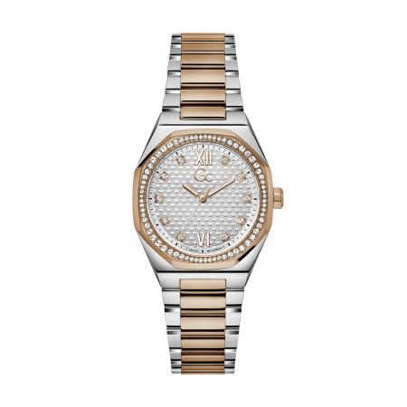 GC Gc Analoog horloge Coussin Sleek goud / zilver