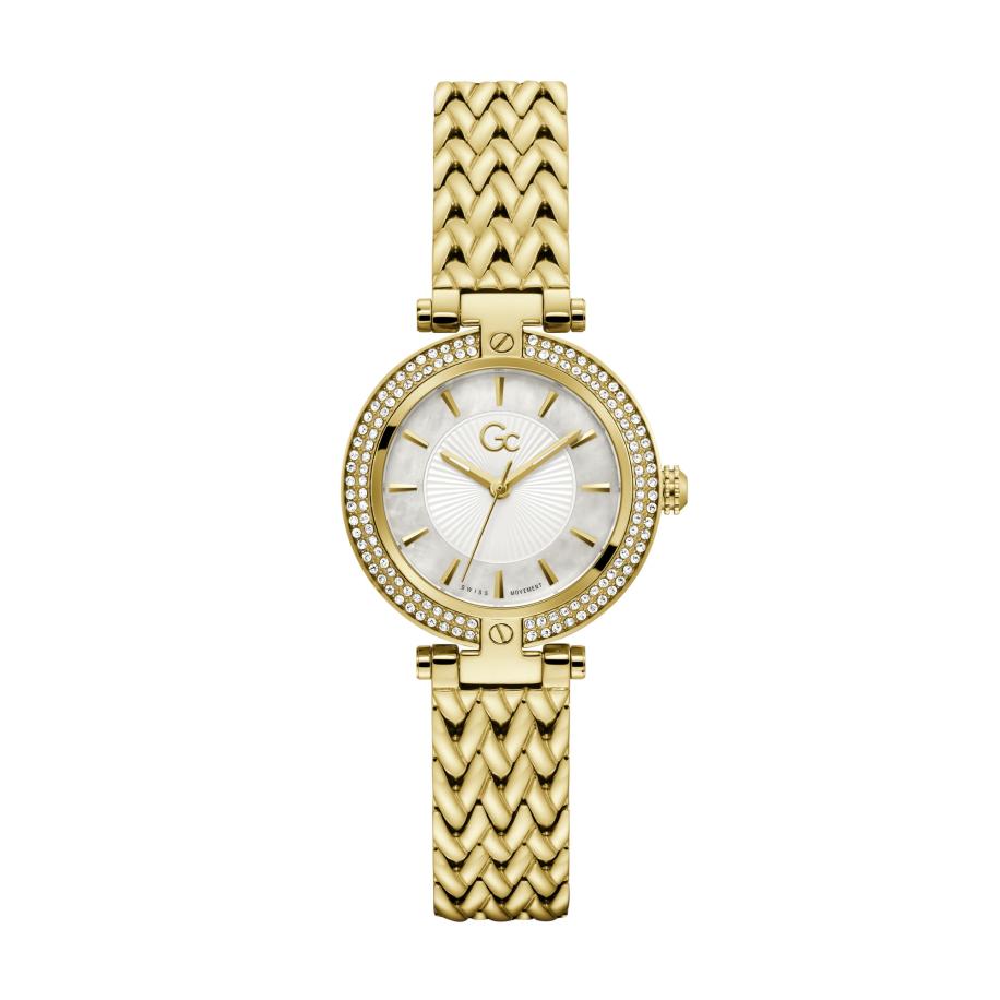GC Gc Analoog horloge Vogue goudgeel / zilver / transparant / wit -