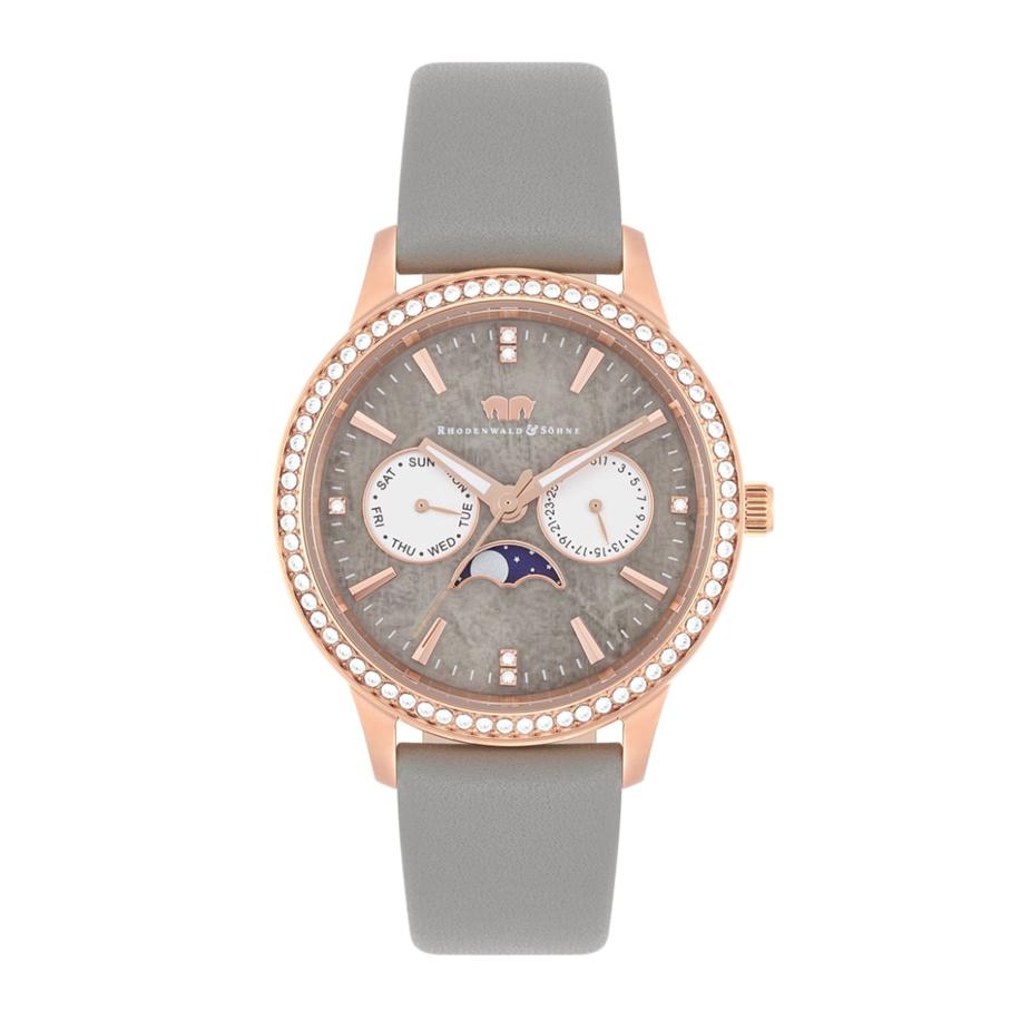 Rhodenwald & Söhne Rhodenwald & Söhne Analoog horloge rose-goud / grijs -