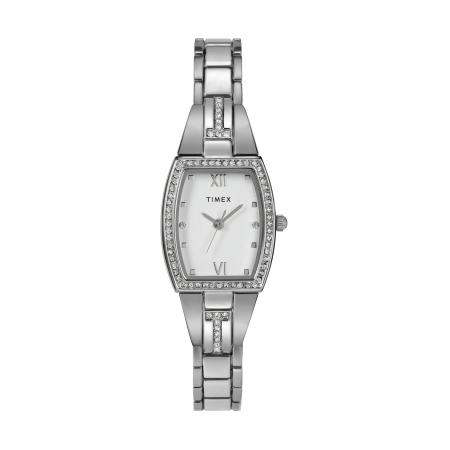 TIMEX Analoog horloge Main Street Tonneau zilver