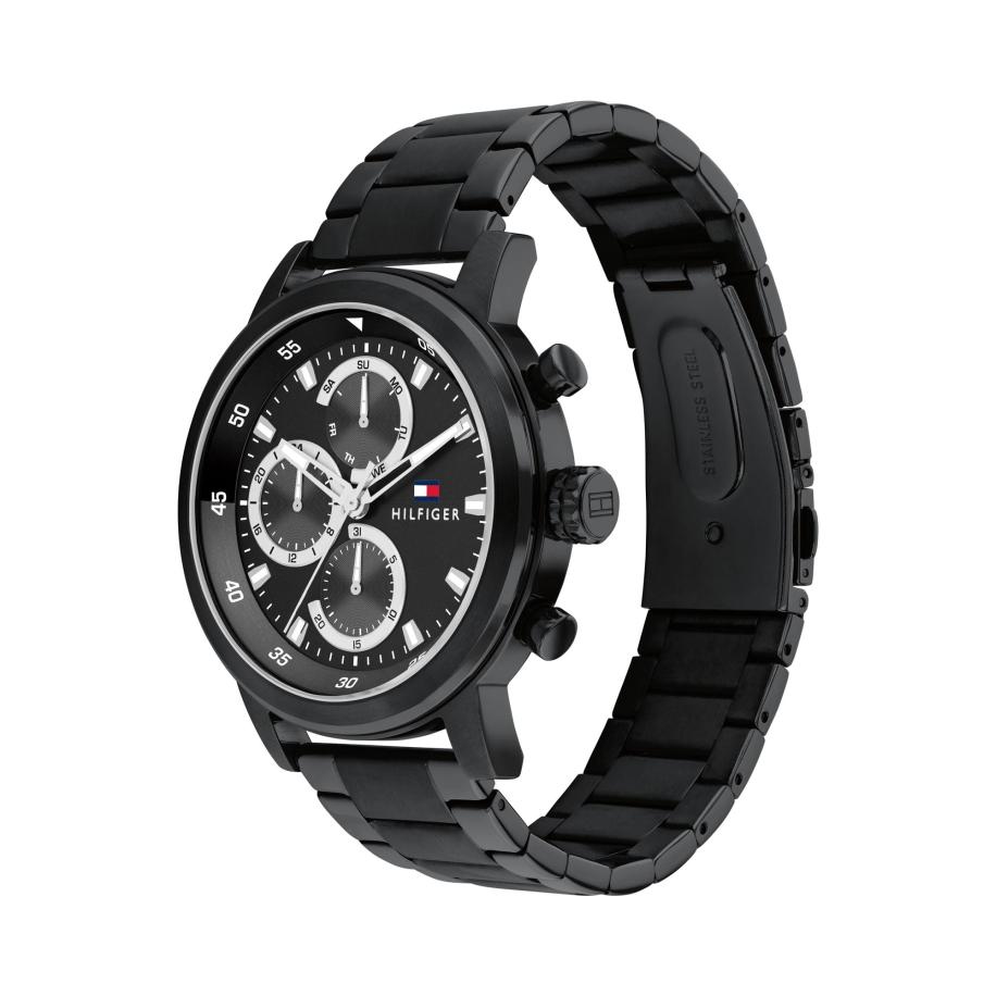 Tommy Hilfiger TOMMY HILFIGER Analoog horloge Rocky lichtgrijs / rood / zwart / wit -