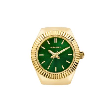 Suri Frey Suri Frey Analoog horloge Valley goud / groen