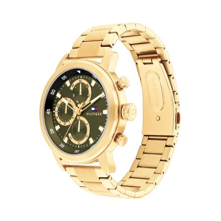 Tommy Hilfiger TOMMY HILFIGER Analoog horloge Rocky goud / olijfgroen