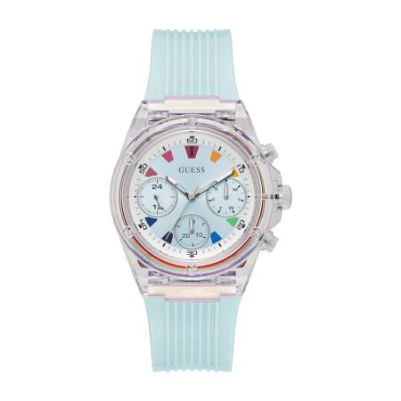 Guess GUESS Analoog horloge ATHENA pastelblauw / transparant